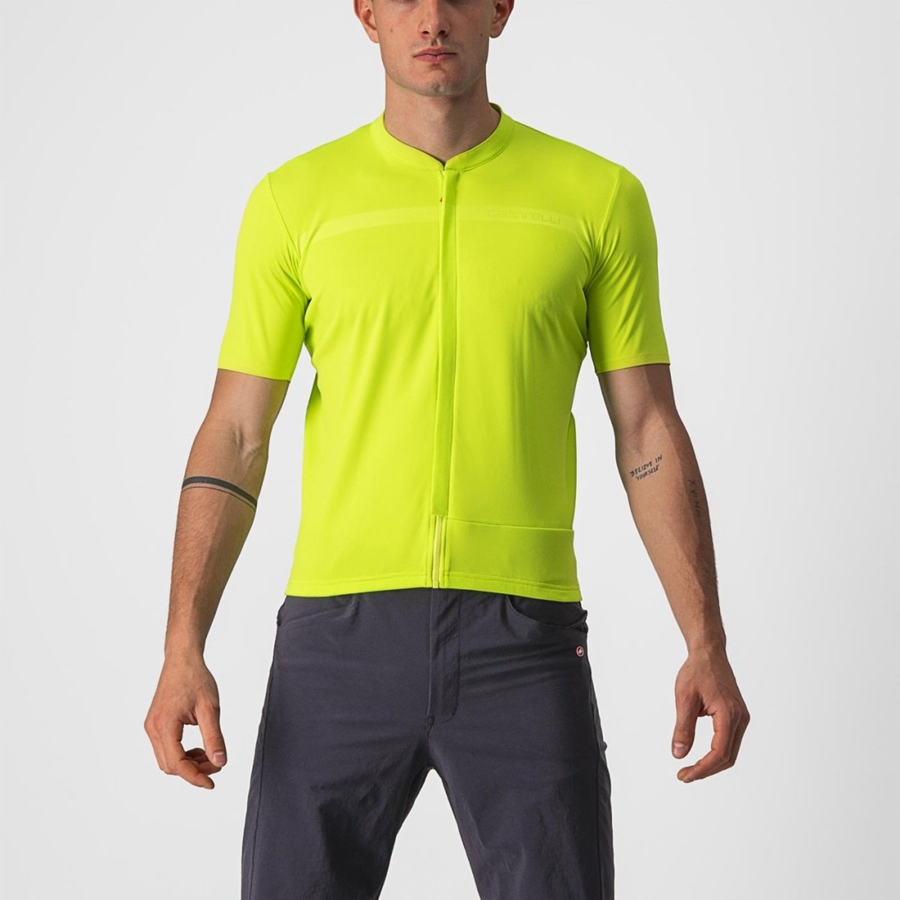 Maillot Castelli UNLIMITED ALLROAD Homme Vert Clair | PRNLV-5621