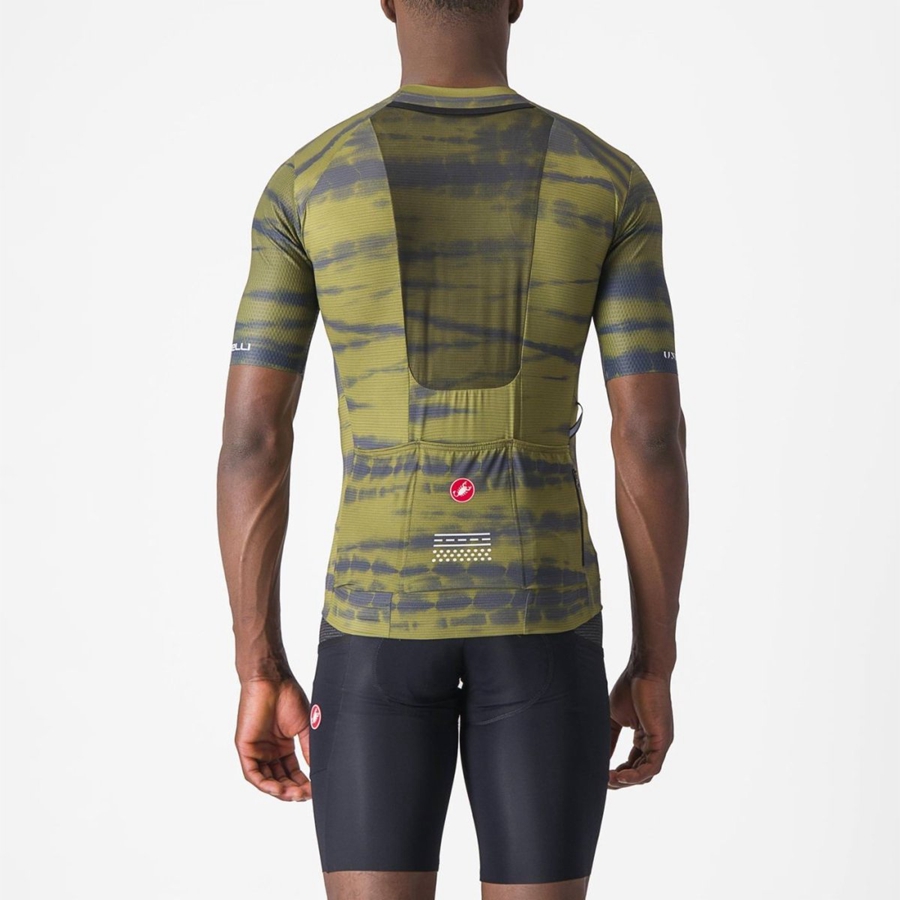 Maillot Castelli UNLIMITED PRO Homme Vert Olive | KHQZB-3895