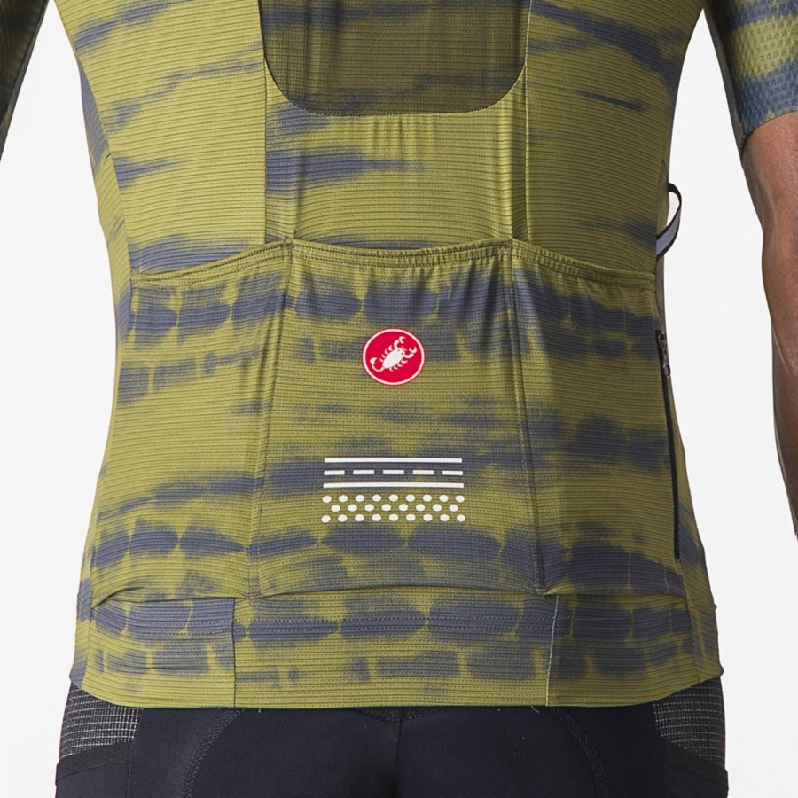 Maillot Castelli UNLIMITED PRO Homme Vert Olive | KHQZB-3895