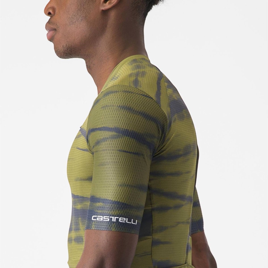 Maillot Castelli UNLIMITED PRO Homme Vert Olive | KHQZB-3895