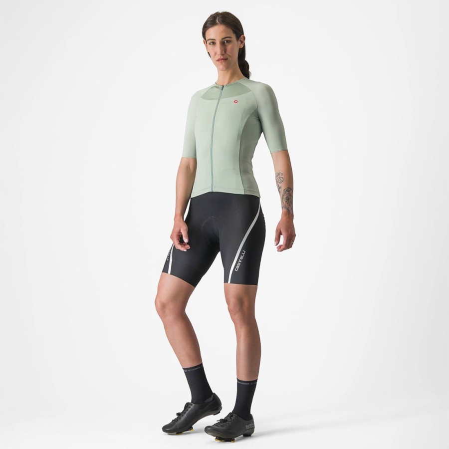 Maillot Castelli VELOCISSIMA 2 Femme Vert Bleu | VPECT-3285