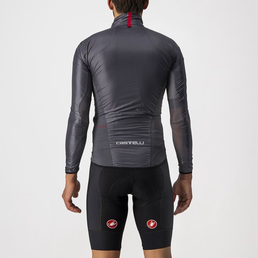 Protection Castelli ARIA SHELL Homme Grise Foncé | LYVOD-6792