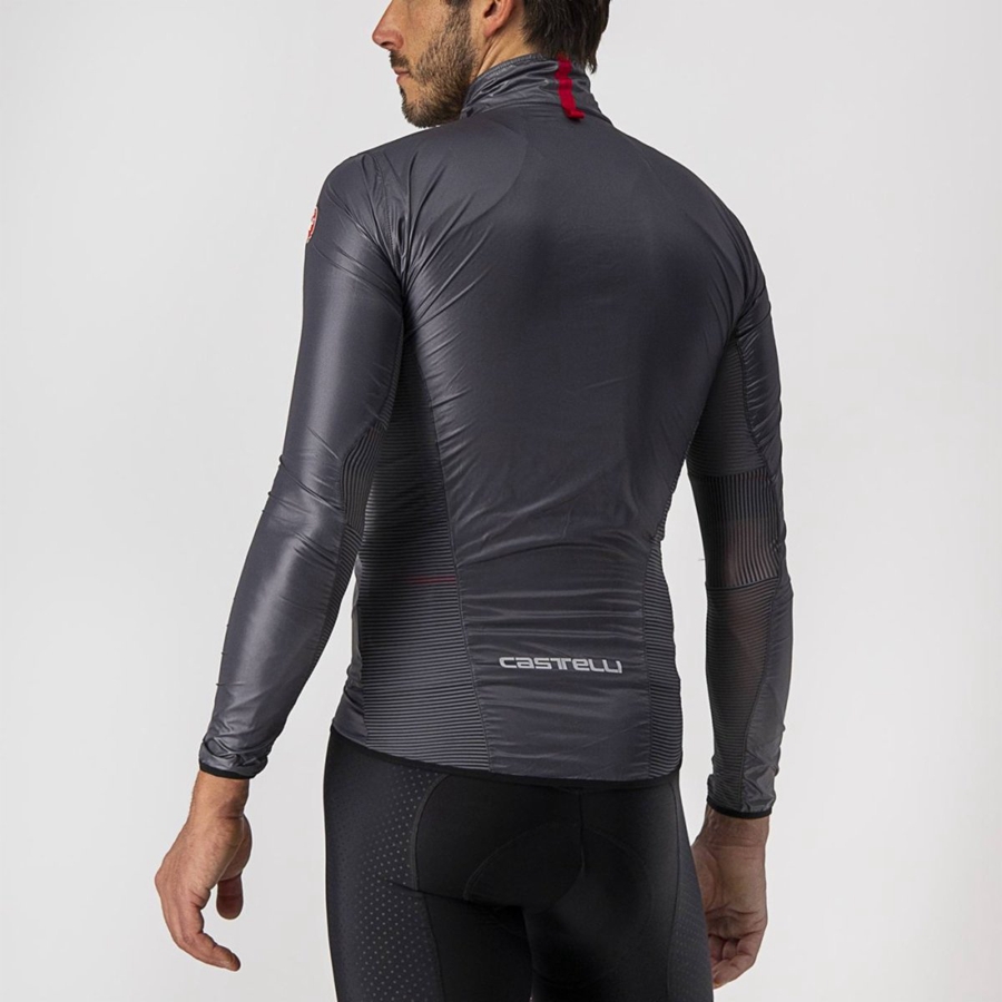 Protection Castelli ARIA SHELL Homme Grise Foncé | LYVOD-6792