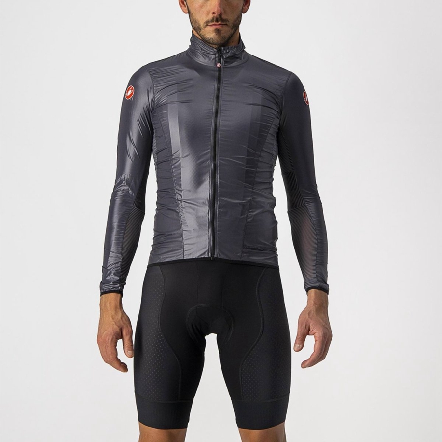 Protection Castelli ARIA SHELL Homme Grise Foncé | LYVOD-6792