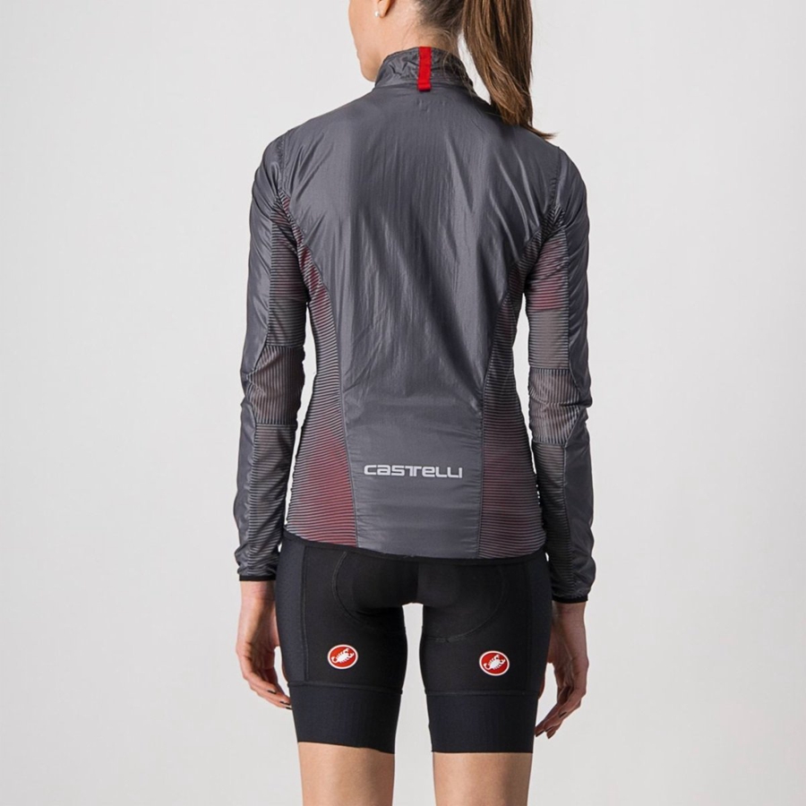 Protection Castelli ARIA SHELL W Femme Grise Foncé | RXEHQ-4712