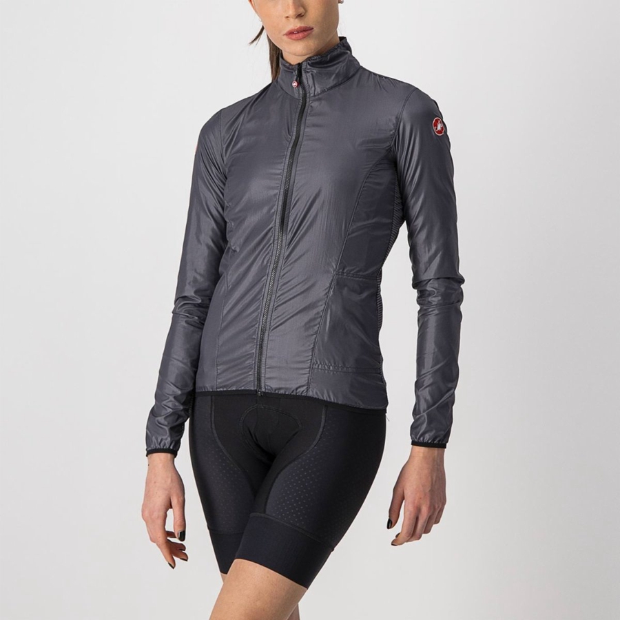 Protection Castelli ARIA SHELL W Femme Grise Foncé | RXEHQ-4712