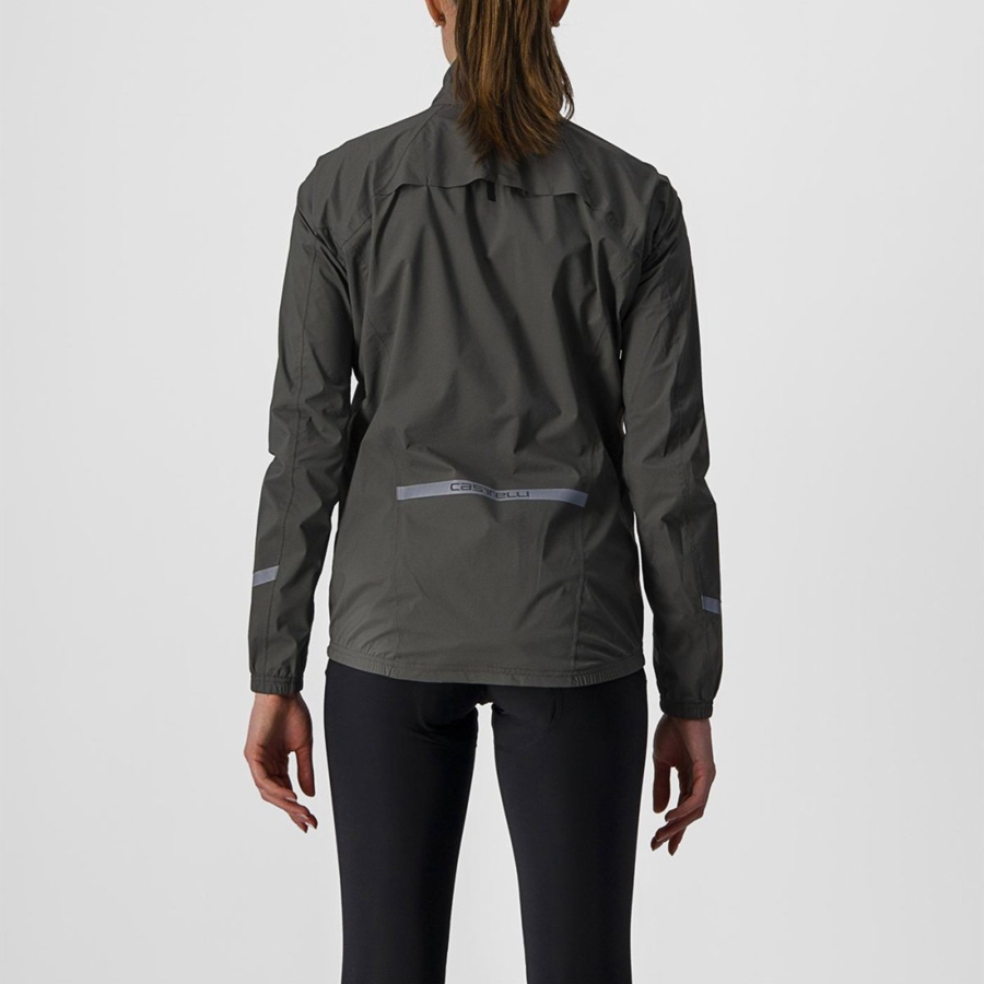 Protection Castelli EMERGENCY 2 W RAIN Femme Vert | VDLTQ-8473