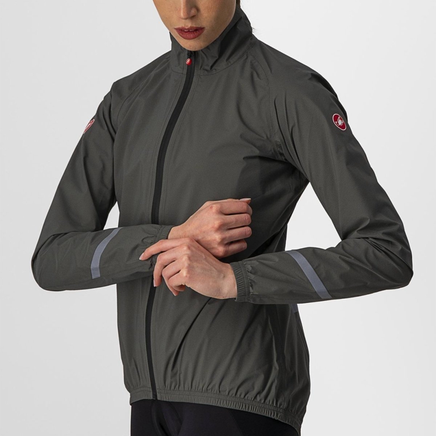 Protection Castelli EMERGENCY 2 W RAIN Femme Vert | VDLTQ-8473