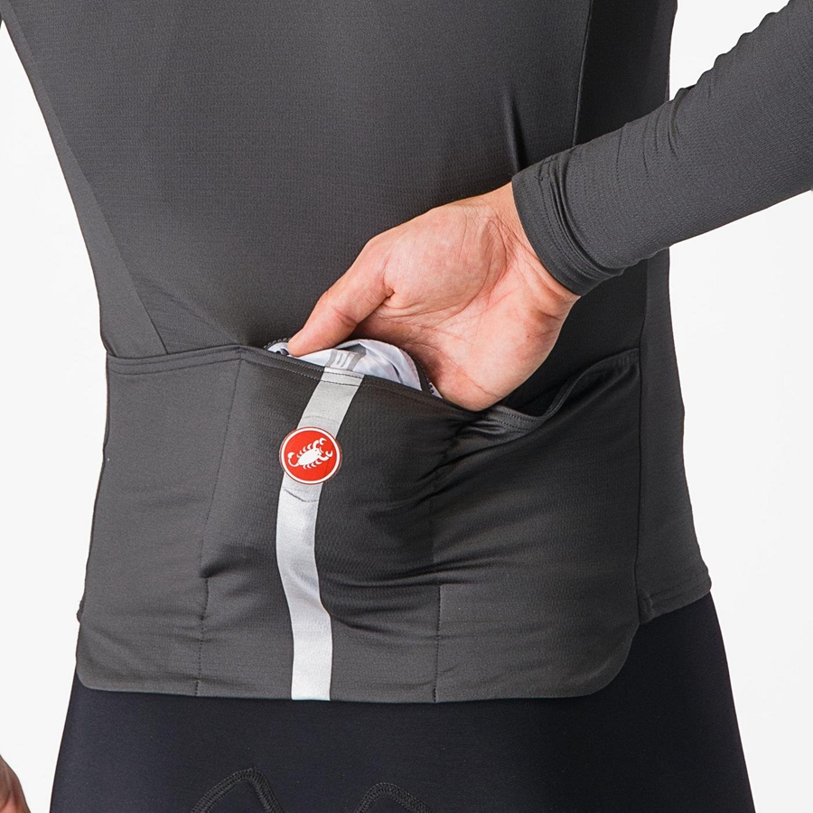 Protection Castelli SQUADRA STRETCH Homme Argent Grise Grise Foncé | ULOSZ-2150