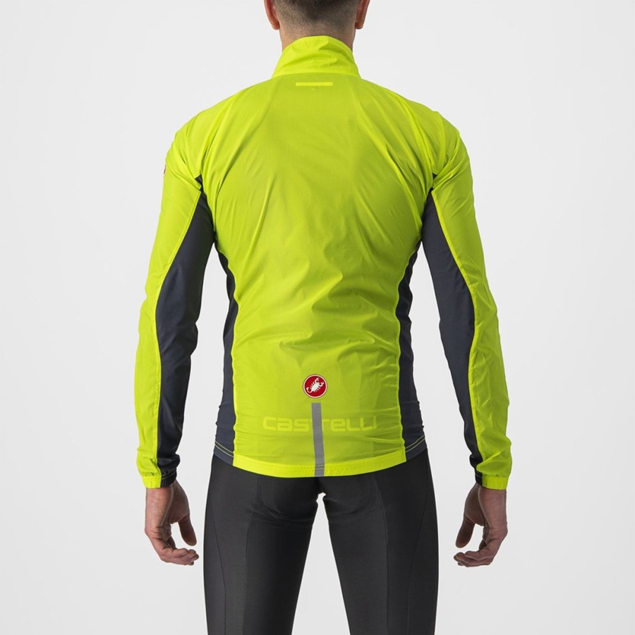 Protection Castelli SQUADRA STRETCH Homme Vert Clair Grise Foncé | GHYTF-0736