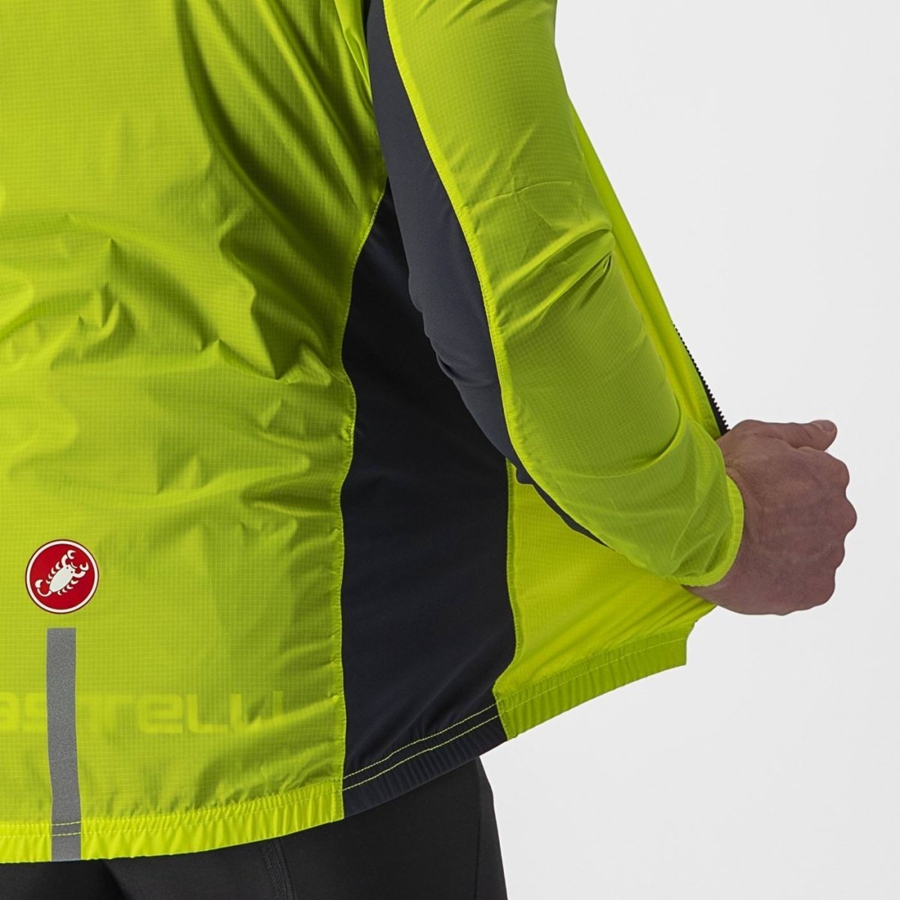 Protection Castelli SQUADRA STRETCH Homme Vert Clair Grise Foncé | GHYTF-0736