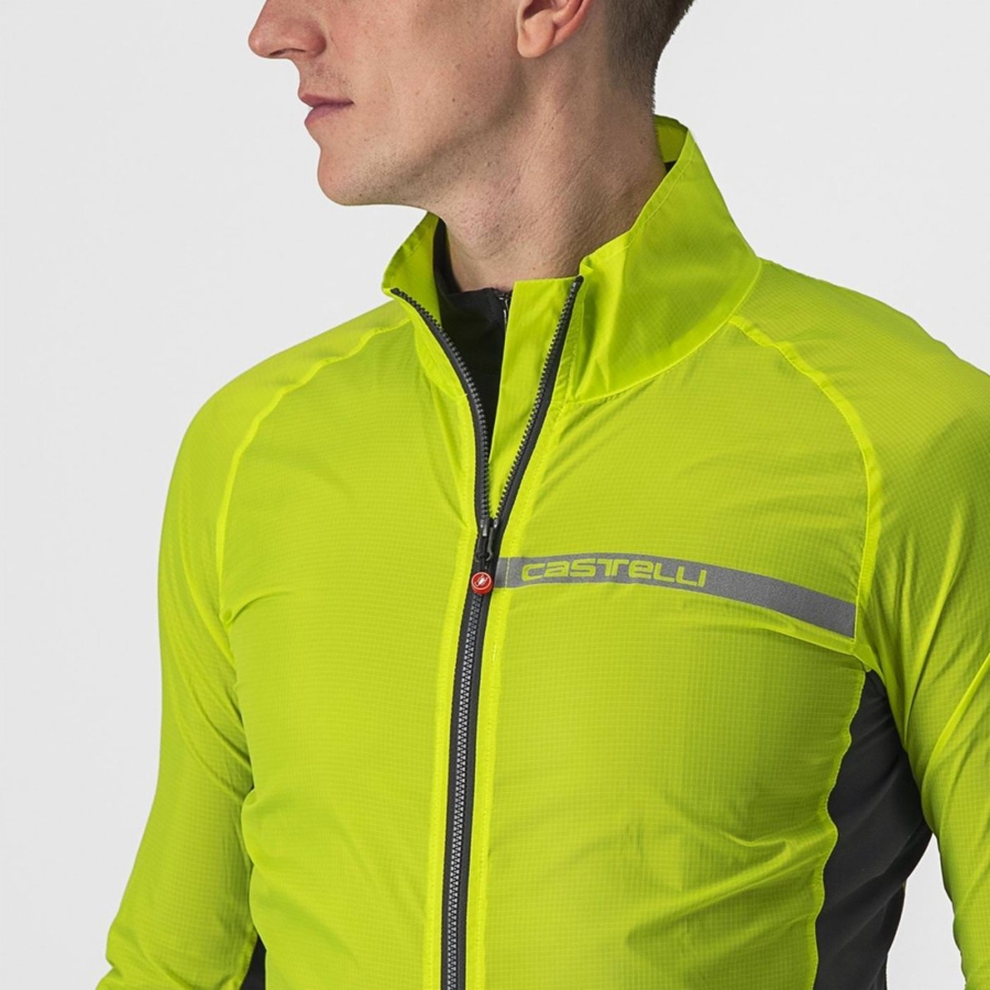 Protection Castelli SQUADRA STRETCH Homme Vert Clair Grise Foncé | GHYTF-0736