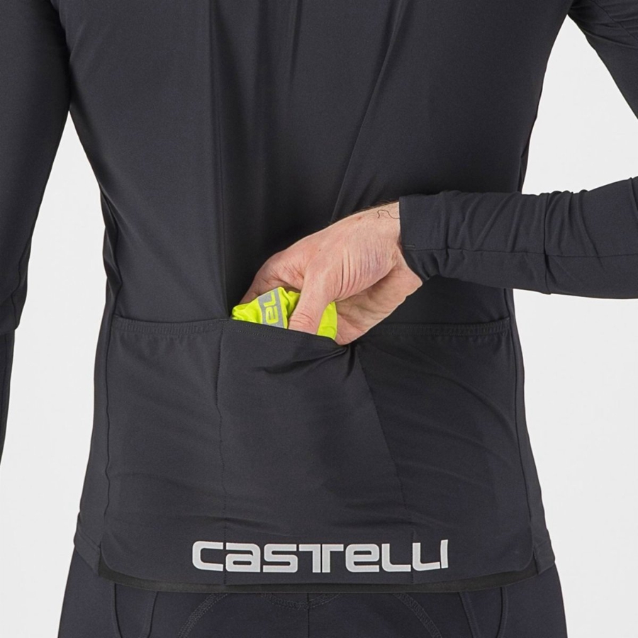 Protection Castelli SQUADRA STRETCH Homme Vert Clair Grise Foncé | GHYTF-0736