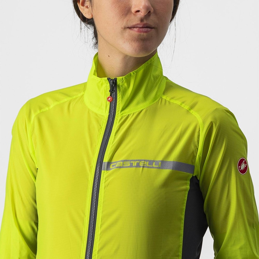 Protection Castelli SQUADRA STRETCH W Femme Vert Clair Grise Foncé | KHNFV-1670