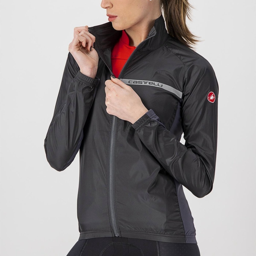 Protection Castelli SQUADRA STRETCH W Femme Noir Grise Foncé | NTXCL-0672