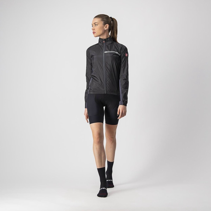 Protection Castelli SQUADRA STRETCH W Femme Noir Grise Foncé | NTXCL-0672