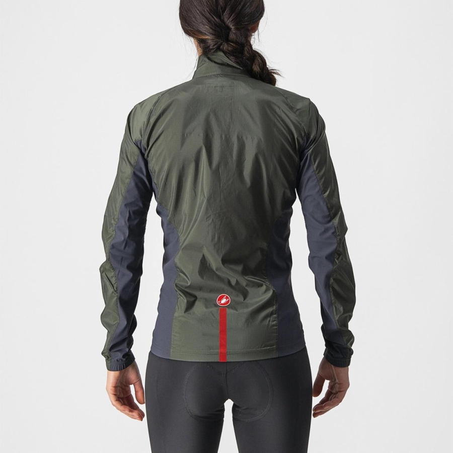 Protection Castelli SQUADRA STRETCH W Femme Vert Grise Foncé | UCOTD-6238