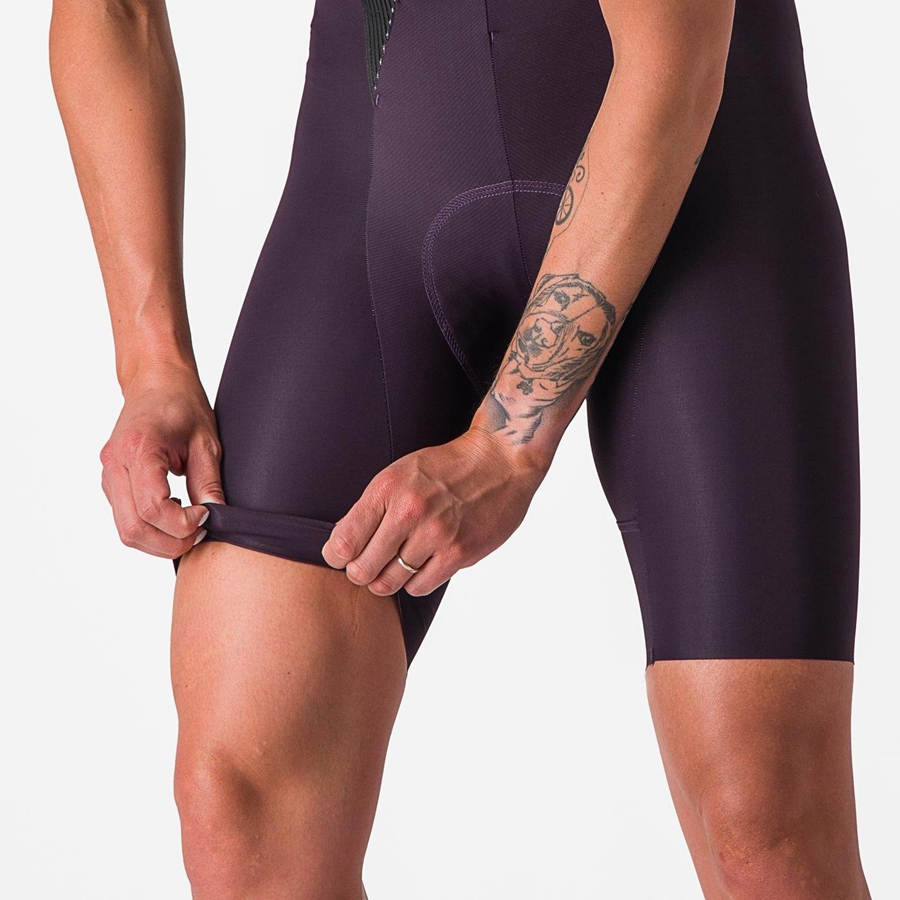 Short Avec Bavette Castelli FREE AERO RC W Femme Noir | PVKQT-1480