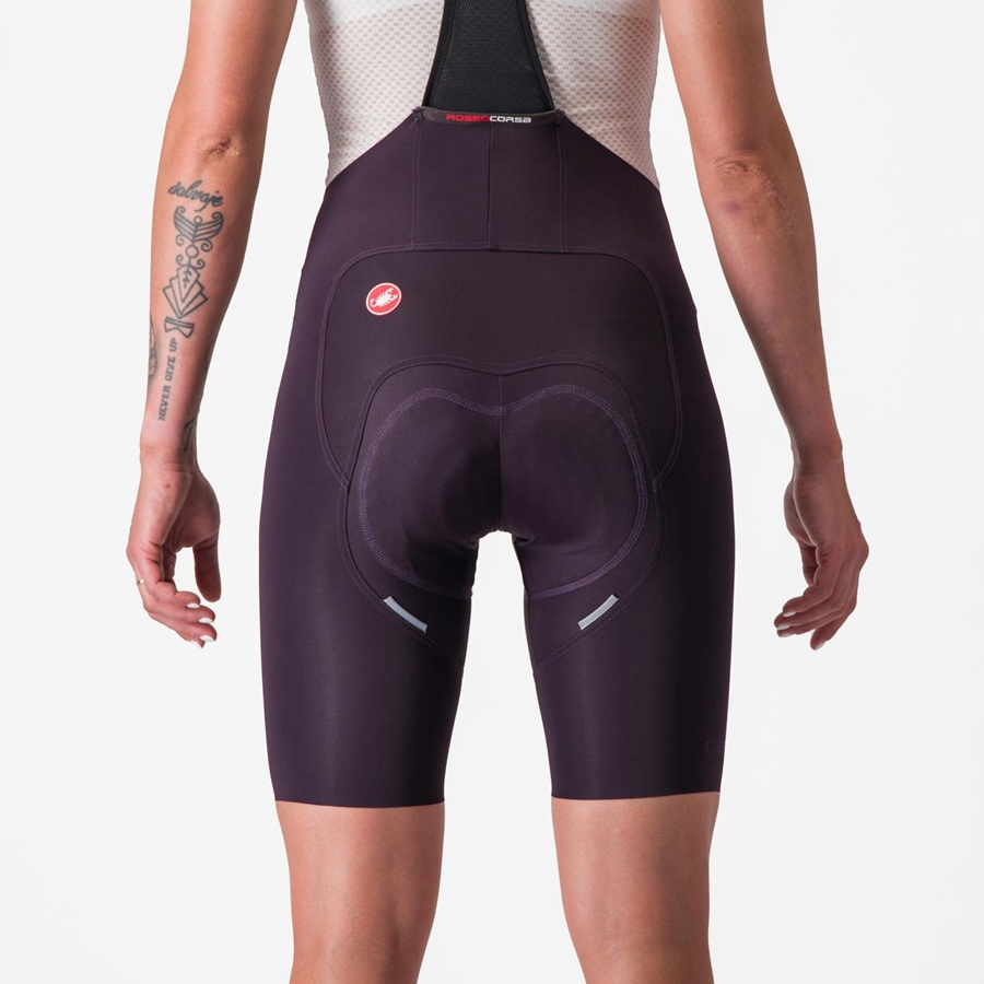 Short Avec Bavette Castelli FREE AERO RC W Femme Noir | PVKQT-1480