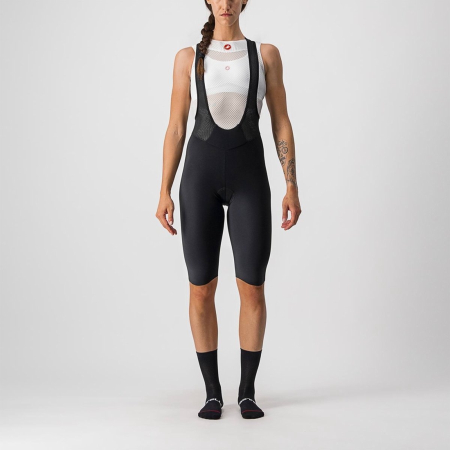 Short Avec Bavette Castelli OMLOOP NANO W Femme Noir | DOKCV-1876