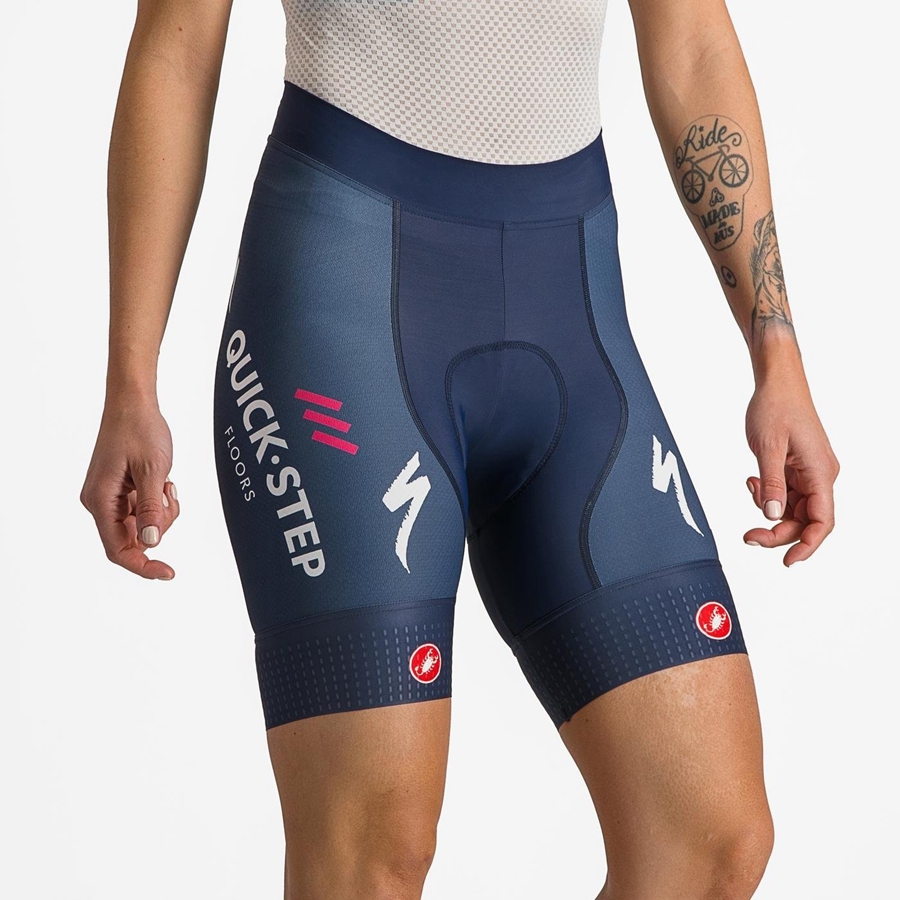 Short Castelli COMPETIZIONE W Femme Bleu Blanche | JHZDR-9086