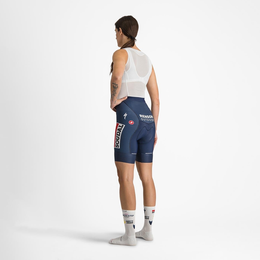 Short Castelli COMPETIZIONE W Femme Bleu Blanche | JHZDR-9086