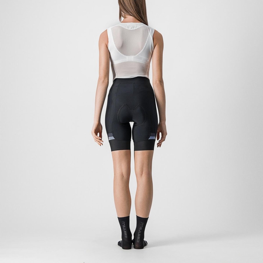 Short Castelli PRIMA Femme Noir Grise Foncé | NTVJW-1694