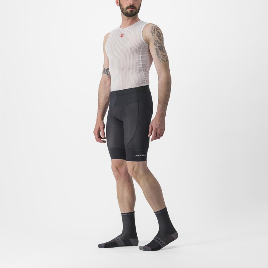 Short Castelli TRAIL LINER Homme Noir | FCZRJ-5804