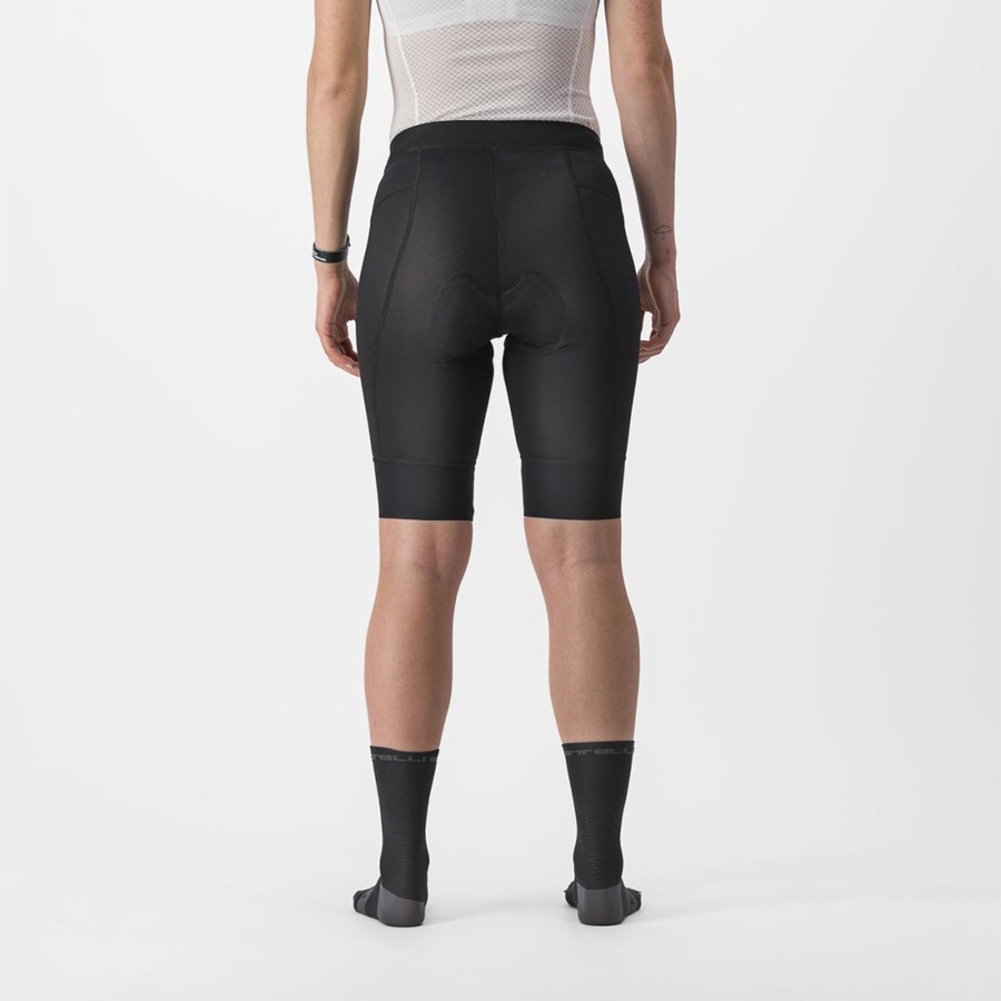 Short Castelli TRAIL W LINER Femme Noir | NKOUI-0964