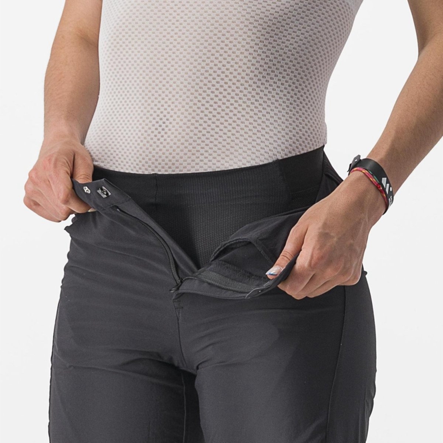 Short Castelli TRAIL W LINER Femme Noir | NKOUI-0964