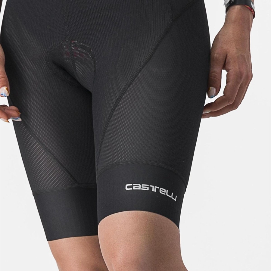 Short Castelli TRAIL W LINER Femme Noir | NKOUI-0964