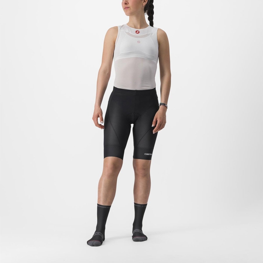 Short Castelli TRAIL W LINER Femme Noir | NKOUI-0964