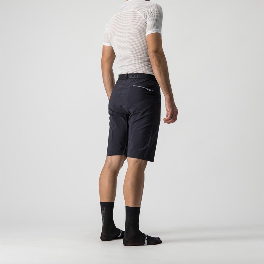 Short Castelli UNLIMITEDGY Homme Noir | FVQWN-4973