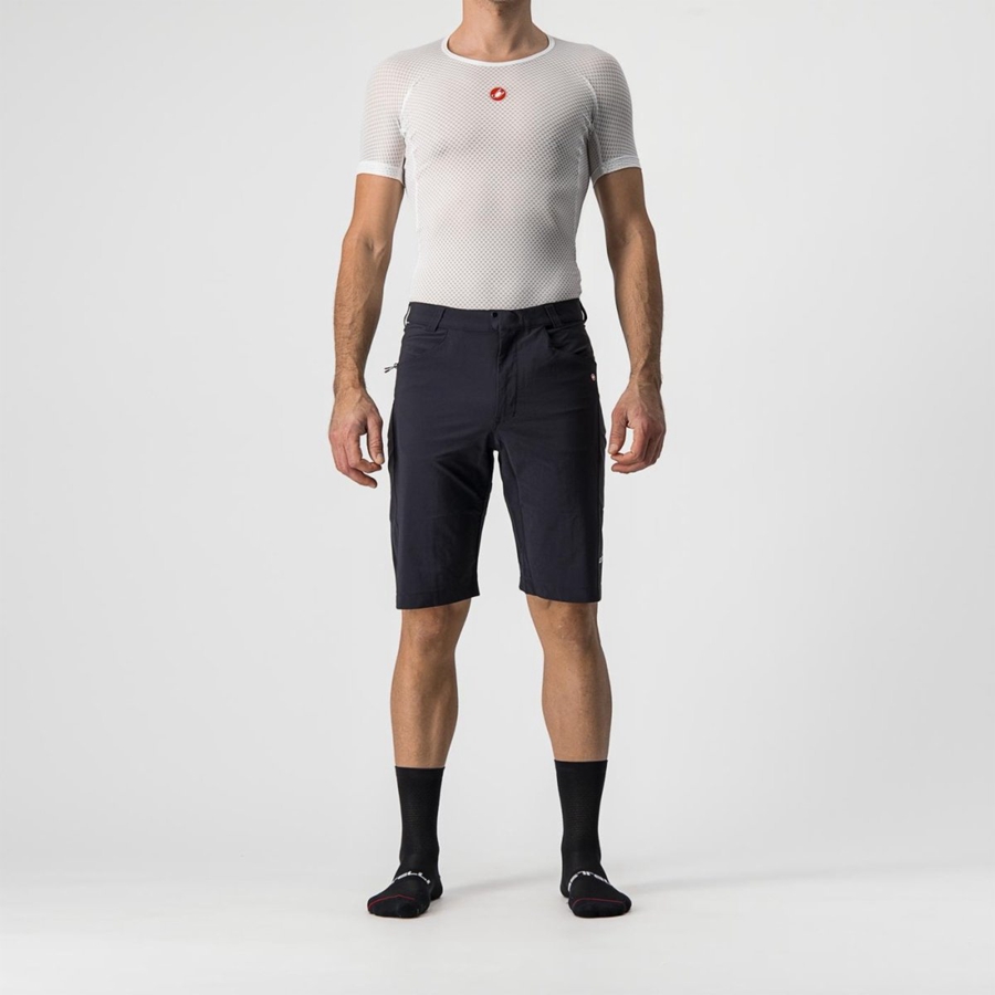 Short Castelli UNLIMITEDGY Homme Noir | FVQWN-4973