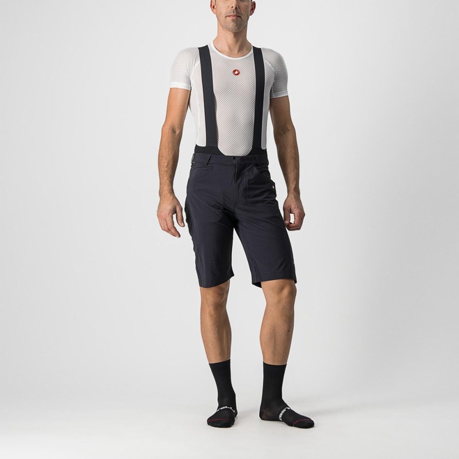 Short Castelli UNLIMITEDGY Homme Noir | FVQWN-4973