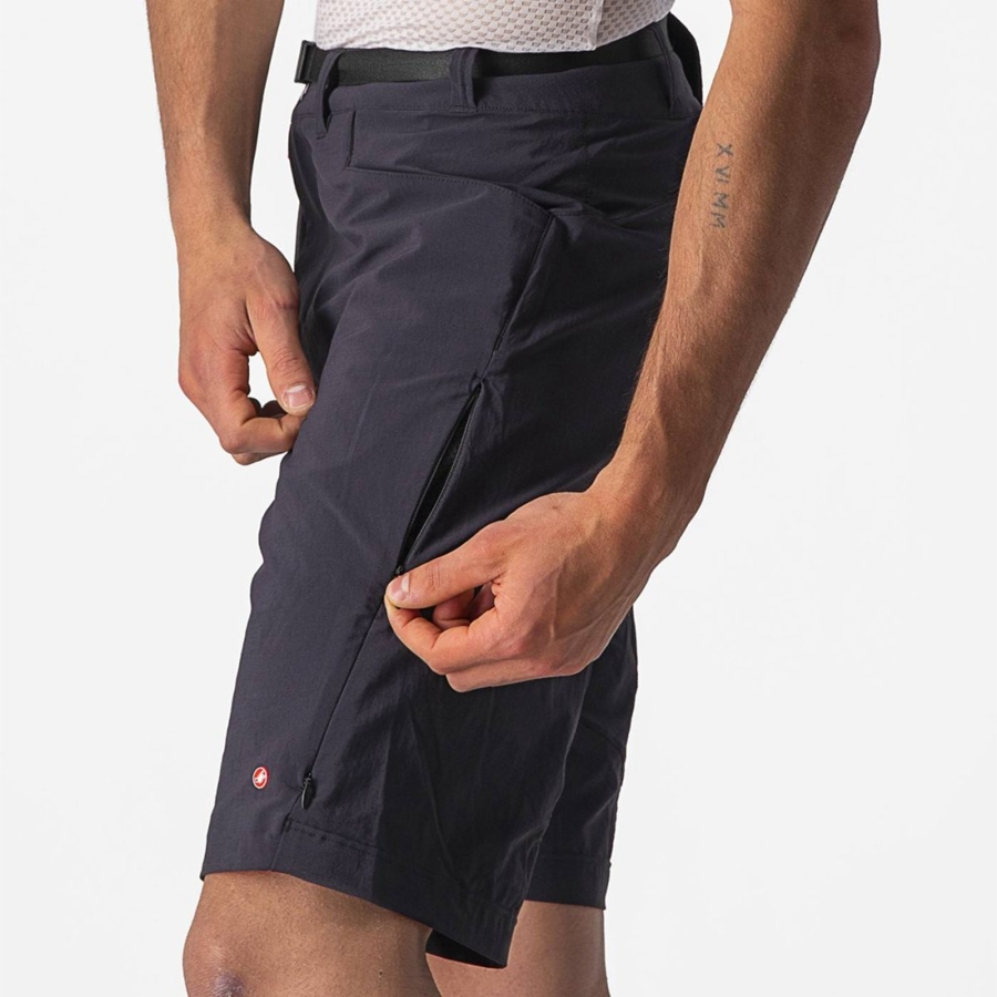 Short Castelli UNLIMITED TRAILGY Homme Noir | XKSNA-1923