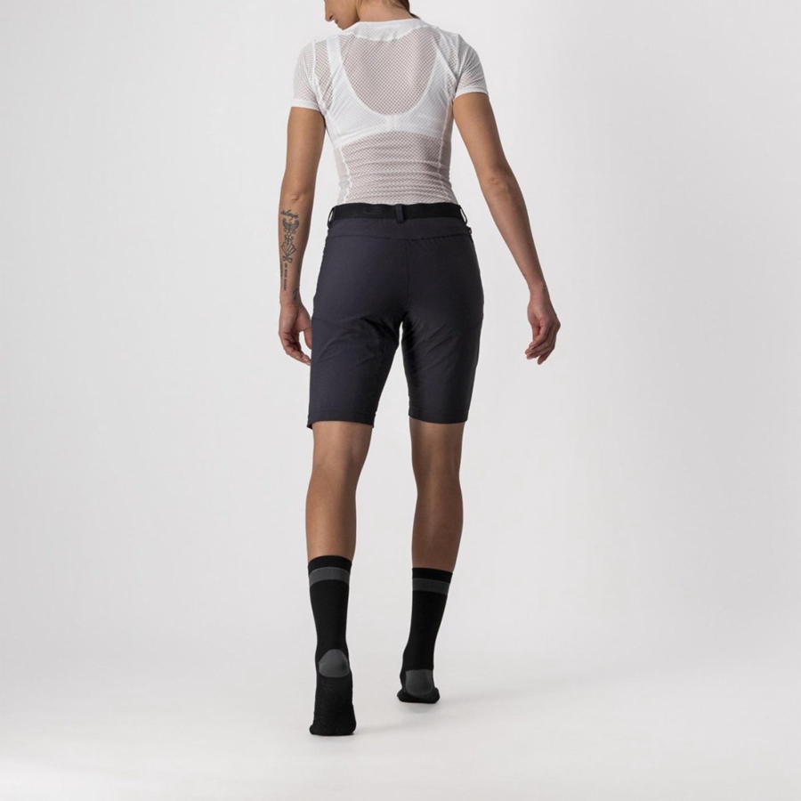 Short Castelli UNLIMITED WGY Femme Noir | KMJLE-1806