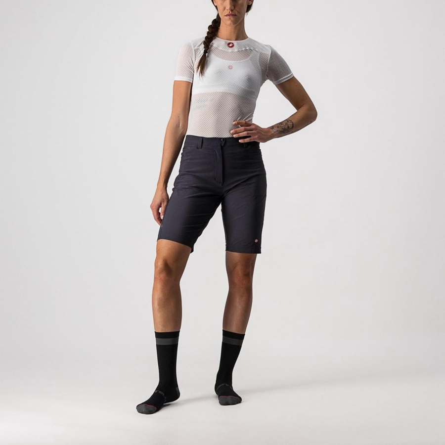 Short Castelli UNLIMITED WGY Femme Noir | KMJLE-1806