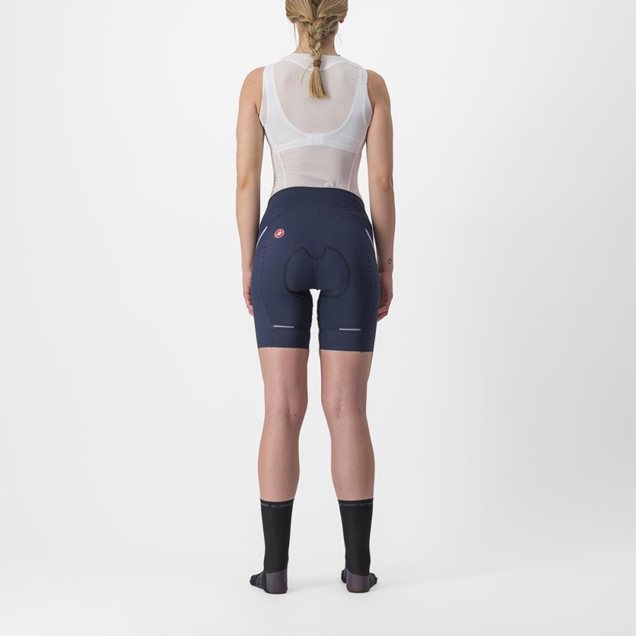 Short Castelli VELOCISSIMA 3 Femme Bleu Violette Blanche | OSNHZ-3709