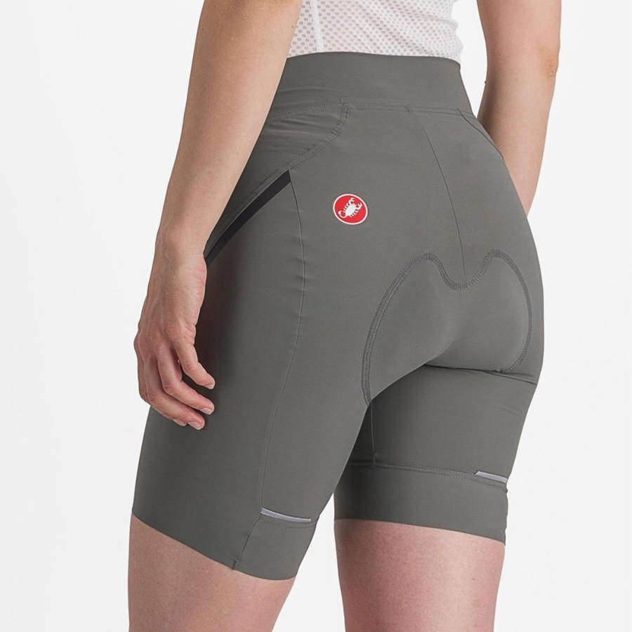 Short Castelli VELOCISSIMA 3 Femme Grise Grise Foncé | BDKGR-0512