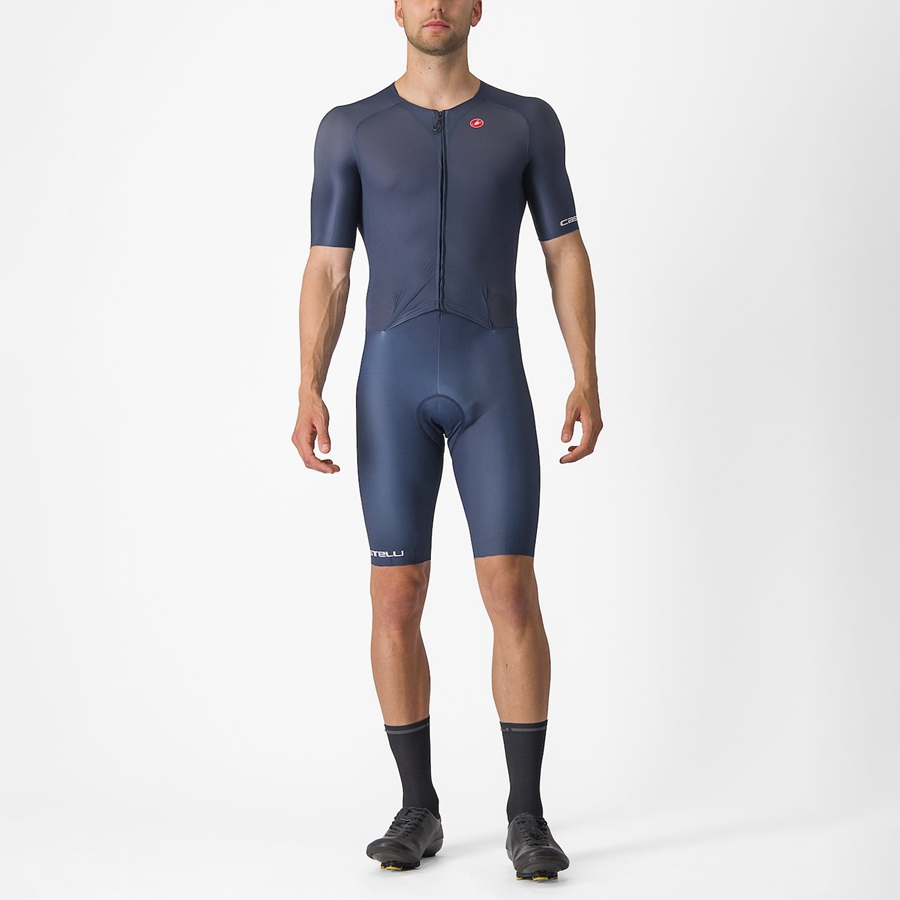 Speedsuit Castelli SANREMO BTW Homme Bleu | VDSJE-4951