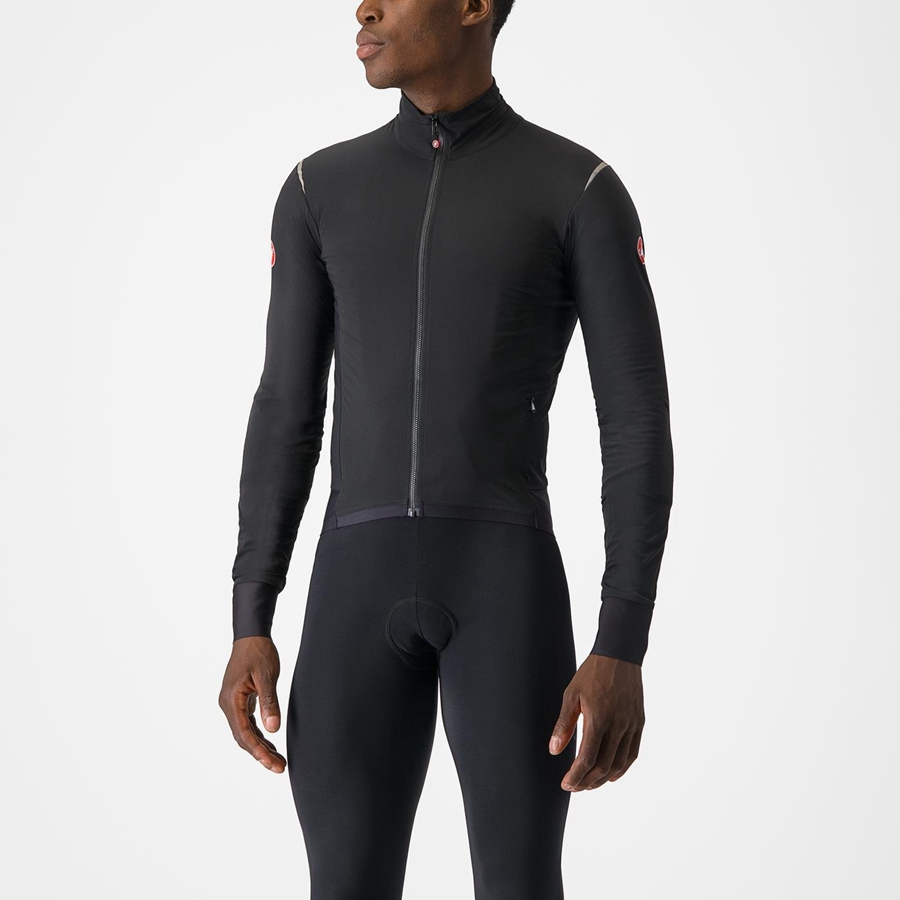 Vestes Castelli ALPHA FLIGHT ROS Homme Noir Argent Noir | CKJRQ-5790