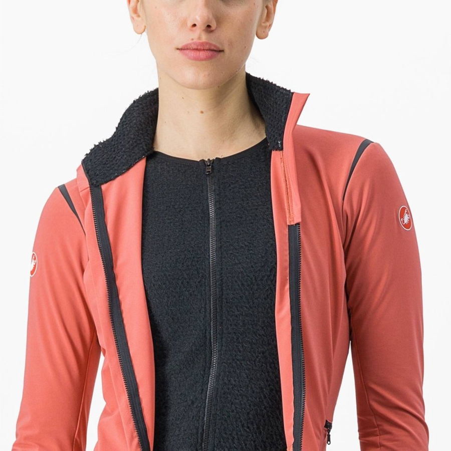 Vestes Castelli ALPHA FLIGHT ROS W Femme Rouge Noir Noir | JAKDB-3974