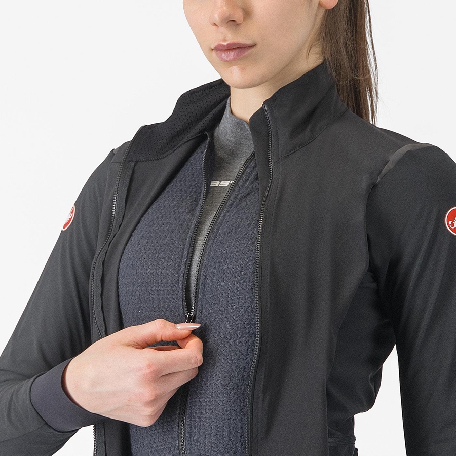 Vestes Castelli ALPHA FLIGHT ROS W Femme Noir Noir | PDCQS-1406