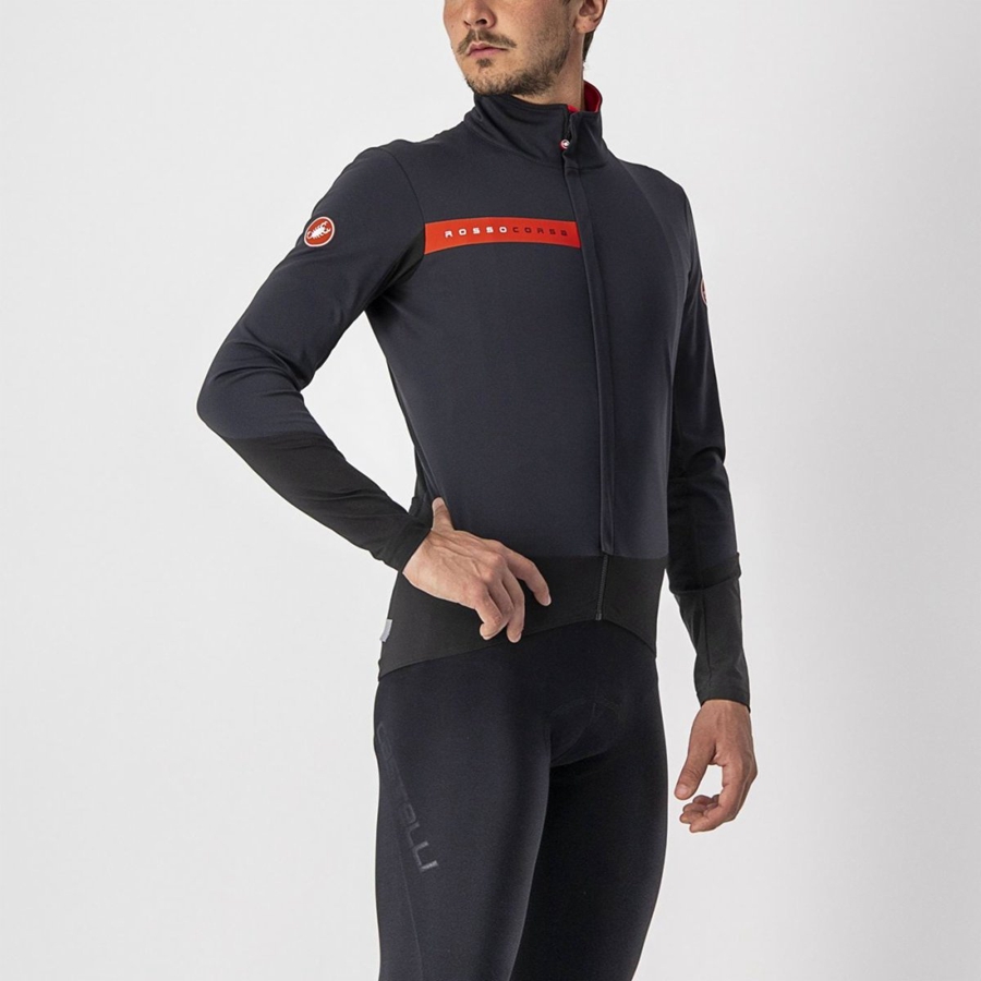 Vestes Castelli BETA RoS Homme Noir Rouge | QZXUP-3208