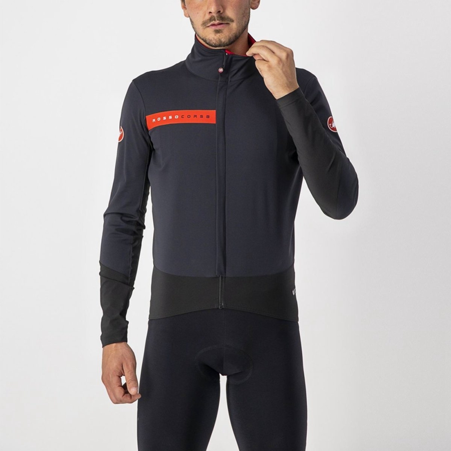 Vestes Castelli BETA RoS Homme Noir Rouge | QZXUP-3208