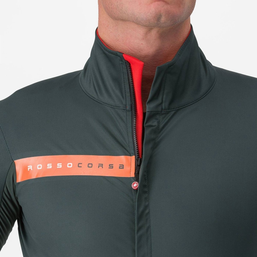 Vestes Castelli BETA RoS Homme Vert Rouge Orange | DQJRC-9586