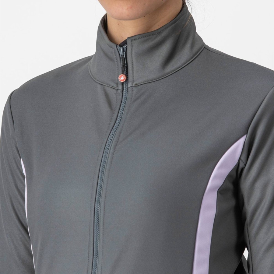 Vestes Castelli DINAMICA 2 Femme Grise Violette | DJFOH-0529