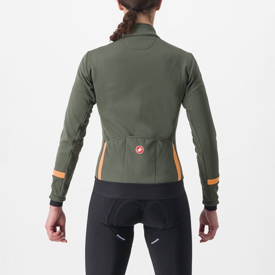 Vestes Castelli DINAMICA 2 Femme Vert | AMTKJ-8564