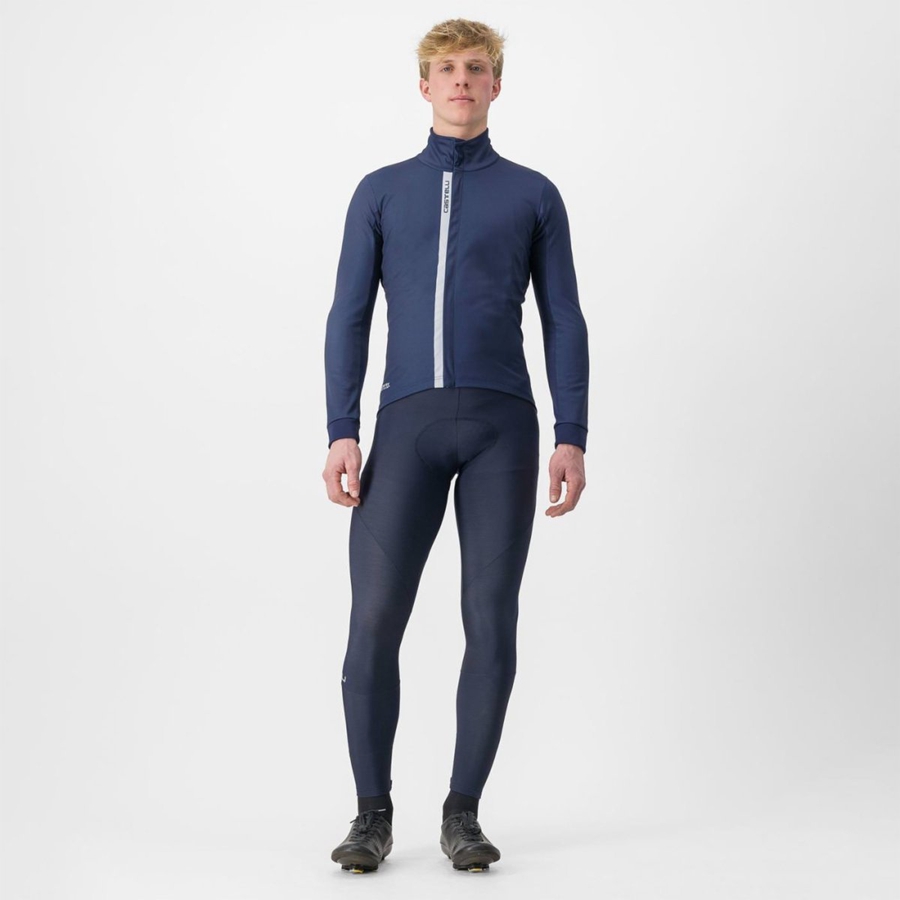 Vestes Castelli ENTRATA Homme Bleu Argent | PXTNM-3058